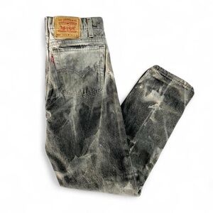 Levi's Vintage 90s Gray Acid Wash Straight Jeans Classic Comfort
